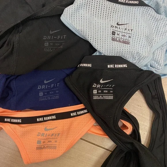 Lot of 5 Nike Womens XS Running Training Tank Tops Dri-Fit Racerback Elastika - Picture 13 of 14